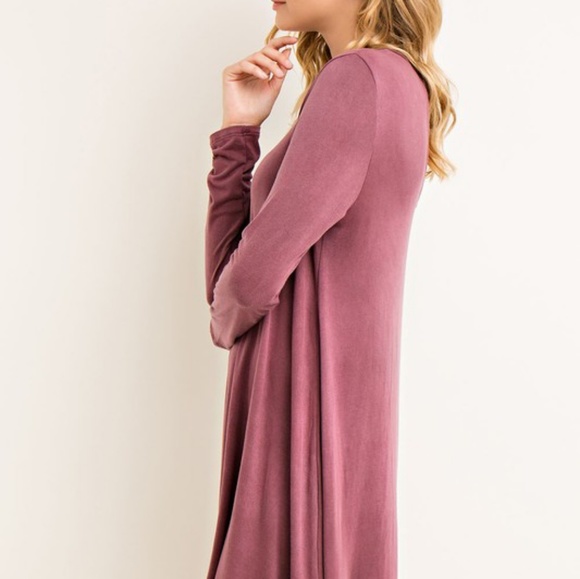 Jersey Mock Neck Dress with Cutouts - Picture 6 of 6